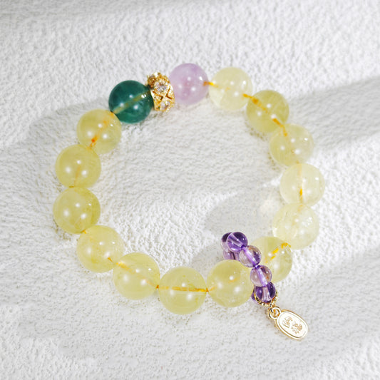 Lemon quartz bracelet